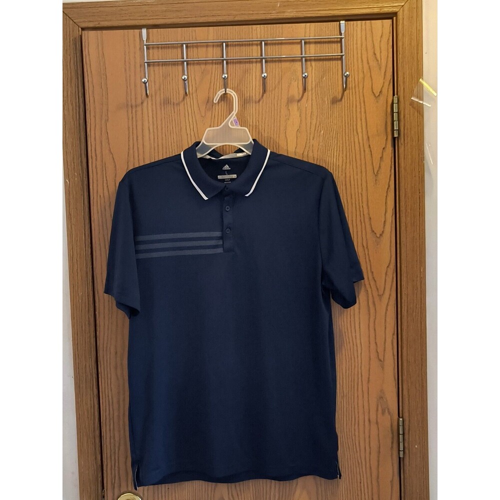 Golf Polo Shirt Blue Men's Size Large adidas